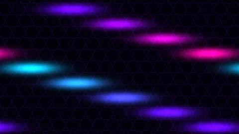 Retro Synthwave Hexagon Grid Background Stock Footage 341739032