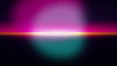 Retro synthwave horizontal light leak seamless loop motion background Stock Footage 345182809