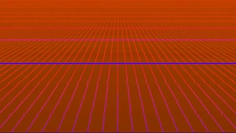 Retro synthwave neon grid background, futuristic digital music visualization Stock Footage 336539154