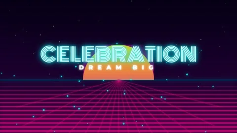 Retro Synthwave Sunset: Neon Grid Background for Music Video Stock Footage 336879635