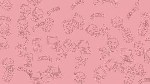 Retro Tech Pattern - A Nostalgic Journey Through Vintage Gadgets. Stock Footage 321852263