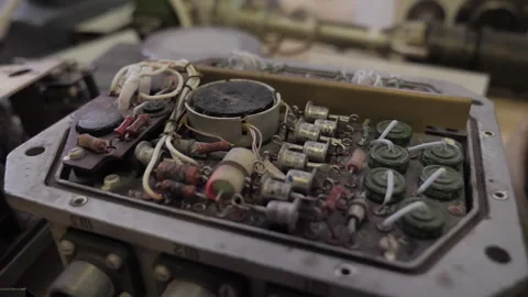 Retro Technology Electronic Circuits Stock Footage 245489231