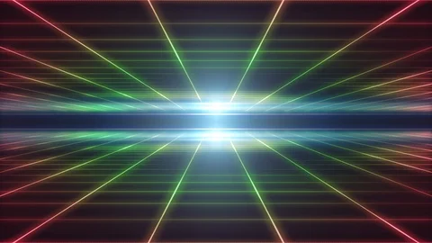 Retro Technology Grid Background Loop Video stock 102224735