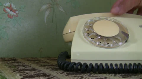 Retro telephone dialing Vídeos de archivo 25606943