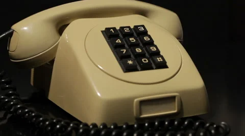 Retro telephone Stock Footage 45869470