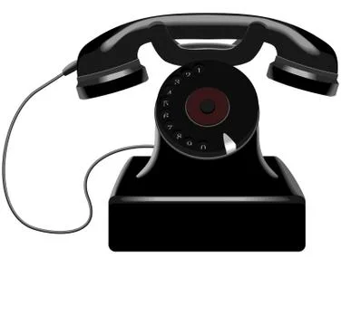Retro telephone Illustrazione stock