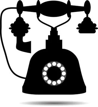 Retro telephone Stock Illustration