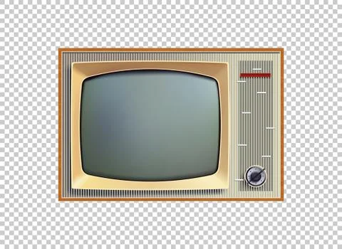 Retro television blank on background vector Stock-Illustration