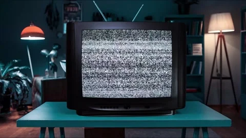 Retro Television Display Green Screen Video Overlay Stock-Footage 344726871