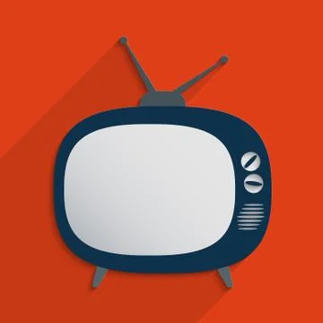 Retro television Stock Illustration