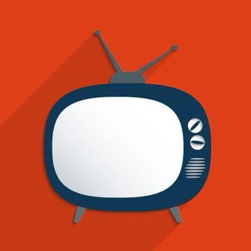 Retro television Stock Illustration