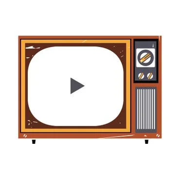 Retro television Stock Illustration
