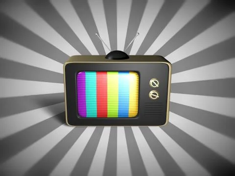 Retro Television Stock Illustration