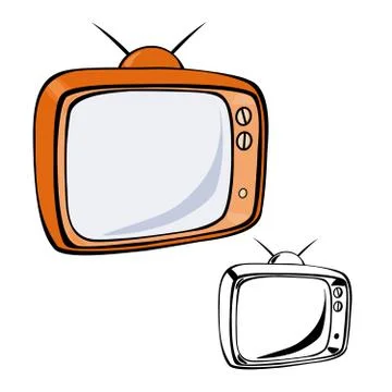 Retro Television Stock Illustration