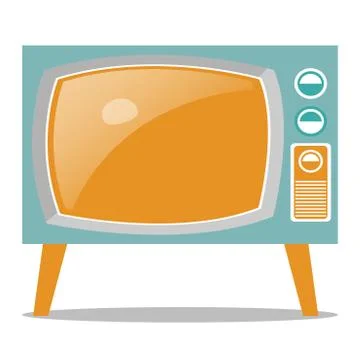 Retro Television Stock Illustration