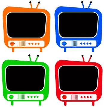 Retro television Stock Illustration