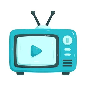 Retro television screen Stock Illustration