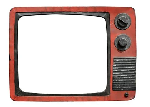 Retro television set Stock Photos