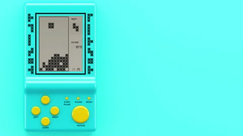Retro tetris electronic game Vidéo 109961019