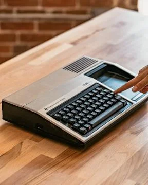 Retro Texas Instruments Computer Stock Photos