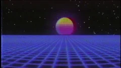 Future Text With Retrofuturistic Synthwa Stock Video Pond5