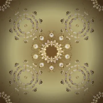 Retro textile collection. Elements with beige and neutral colors. Simple Christm Illustrazione stock