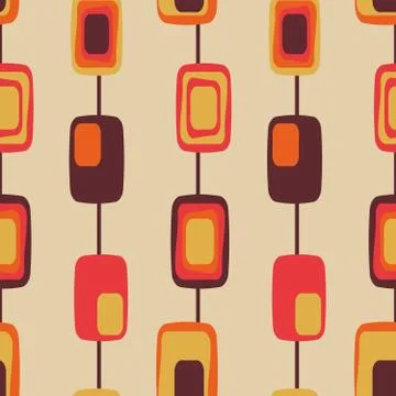 Retro textile pattern Stock Illustration
