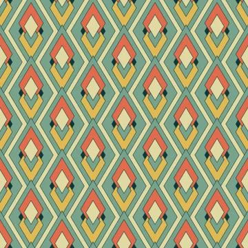 Retro textile pattern Stock Illustration