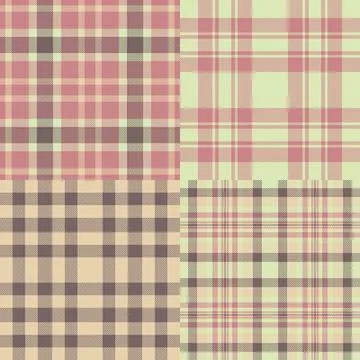 Retro textile plaid seamless pattern. High-quality vector tartan background d Stock Illustration