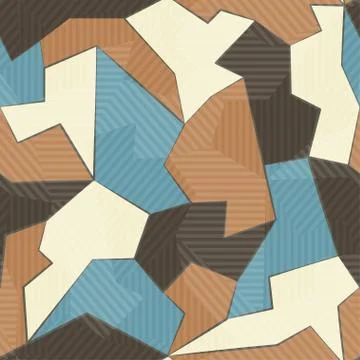 Retro textile seamless pattern Stock Illustration