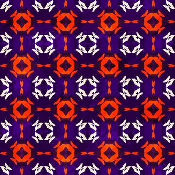 Retro textile seamless pattern Stock Illustration