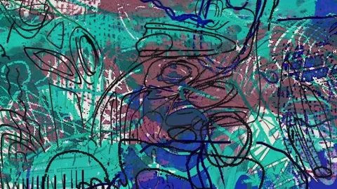 Retro Textured Grunge Texture Visual Stock Footage 300326487