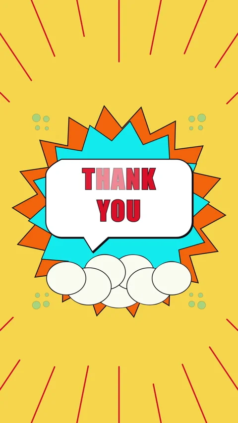 Retro thank you message animation with pixel art speech bubble Vídeo Stock 346649541