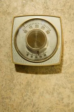 Retro thermostat Foto stock