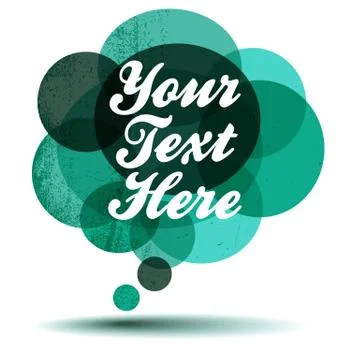 Retro Thought Bubble Stock Illustration