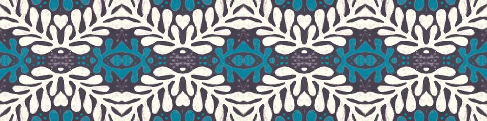 Retro tile pattern. Seamless azulejo design. Watercolor portuguese ornament. Stock Illustration