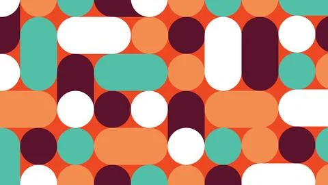 Retro Tiled Abstract Background Illustrazione stock