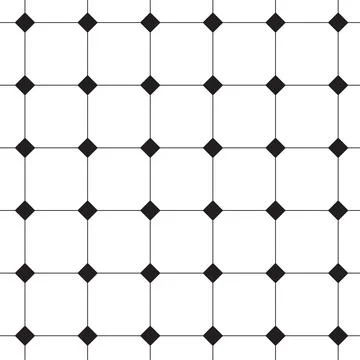 Retro tiles geometric pattern background Stock Illustration