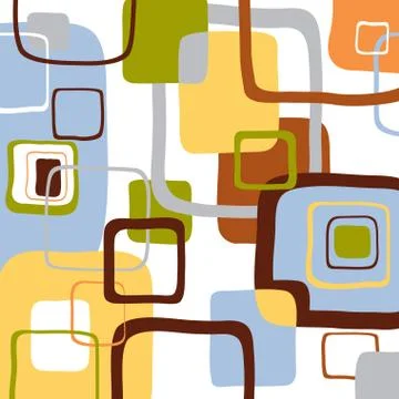 Retro tiles Illustrazione stock