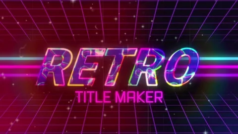 Retro Title Maker Stock After Effects