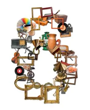 Retro Tools Typeset Stock Illustration