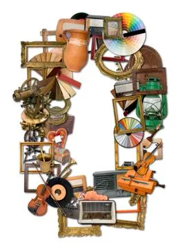 Retro Tools Typeset Stock Illustration