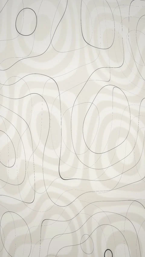 Retro topographic line pattern scrolling seamless loop background Stock Footage 347034283