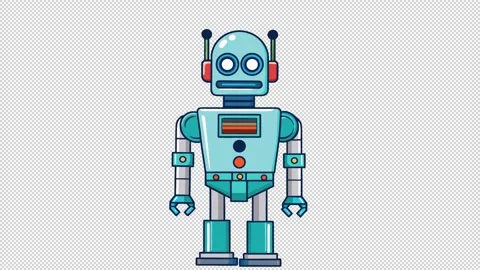 Retro toy robot. Stock Footage 321518678