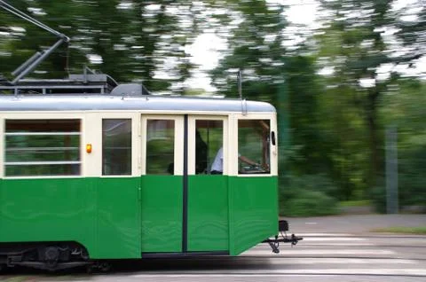 Retro tram Stock Photos