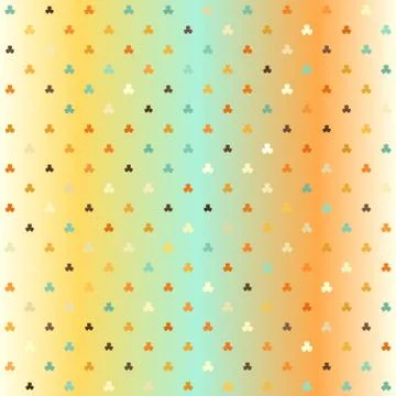 Retro trefoil pattern. Seamless vector Stock Illustration