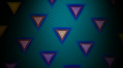 Retro triangle pattern Stock Footage 45368116