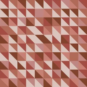 Retro triangle pattern with red background Stock Illustration