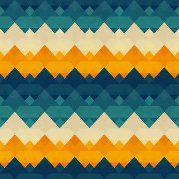 Retro triangle seamless pattern. 스톡 일러스트