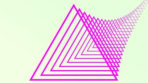 Retro triangular tunnel of triangles 写真素材